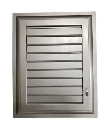 Plastik Menfez 65X65 Gümüş Banyo WC Havalandırma