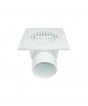 Plastik Yer Süzgeci 10x10 cm 50 mm Yandan Çıkış