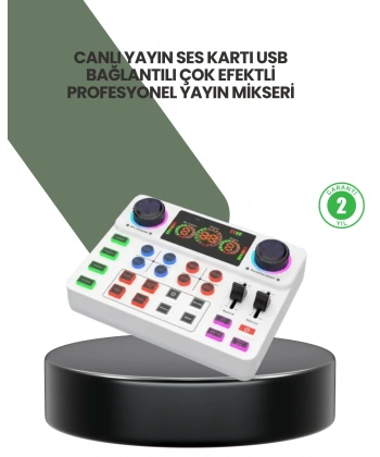 Podcast Karaoke ve Sosyal Medya Yayınları İçin Ses Kartı