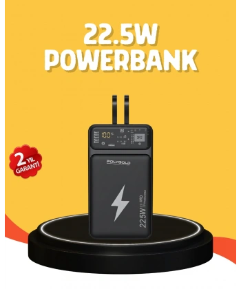 Powerbank 10000 mAh Dijital Göstergeli Taşınabilir