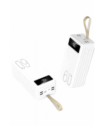 Powerbank 60.000 Mah Taşınabilir Şarj Hızlı El Fenerli Dijital Göstergeli