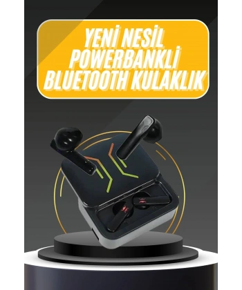 Powerbank Bluetooth Kulaklık  Kulaklığı Yüksek Ses Kaliteli
