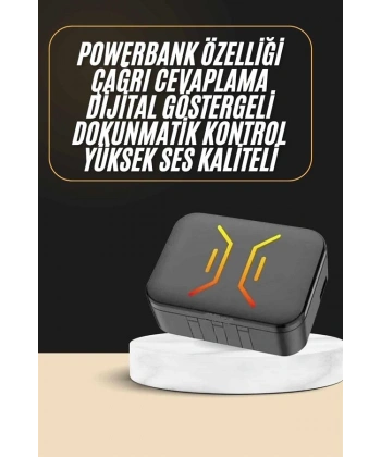 Powerbank Bluetooth Kulaklık  Kulaklığı Yüksek Ses Kaliteli