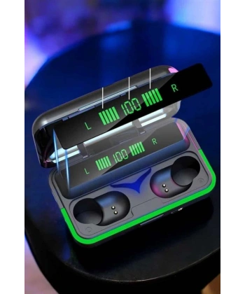 Powerbank Özellikli Kablosuz Bluetooth Kulaklık RGB Işıklı