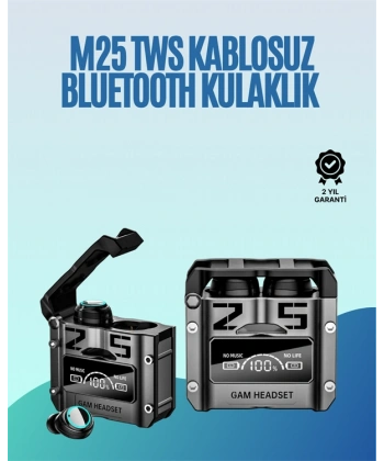 Powerbank Özellikli Kablosuz Kulaklık | Otomatik Bağlantı | Şarj Kutusu Dahil