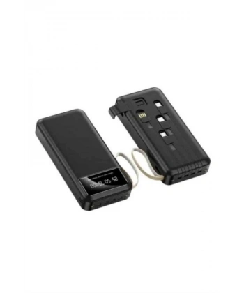 Powerbank Şarj Cihazı 4 Çıkışlı 20.000 MAH Powerbank Kompakt Yüksek Kapasiteli Hızlı Şarj