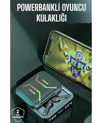 Powerbankli Bluetooth Kulaklık Yüksek Ses Kaliteli Kablosuz