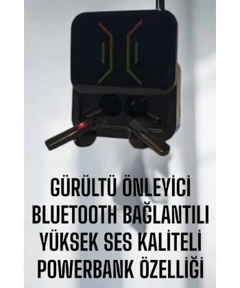 Powerbankli Bluetooth Kulaklık Yüksek Ses Kaliteli Kablosuz
