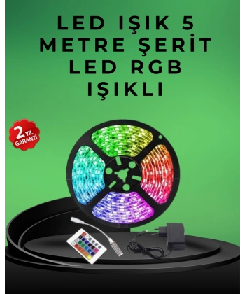 Pratik Kurulumlu 5 Metre Kumandalı Şerit LED