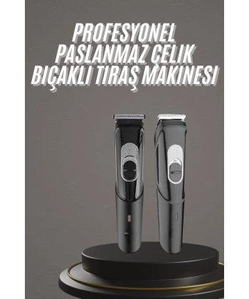 Pro Şarjlı Saç Sakal Tıraş Makinesi Ense Kesme Makinesi Lazer Öncesi Kısaltma