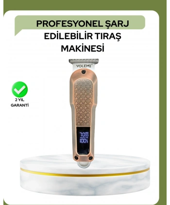 Profesyonel 7000RPM Saç Kesim Makinesi – Type-C Şarjlı, LCD Ekranlı, 4 Kademeli Ayar
