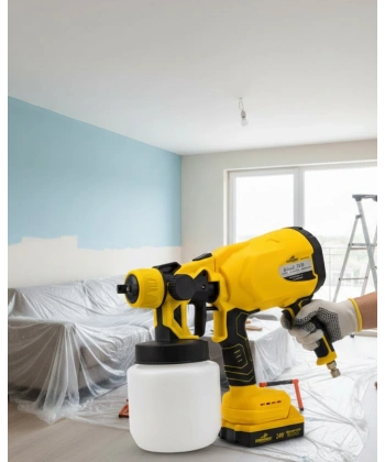 Profesyonel Akülü Püskürtme Tabanca Kablosuz Güçlü Boya Uygulama