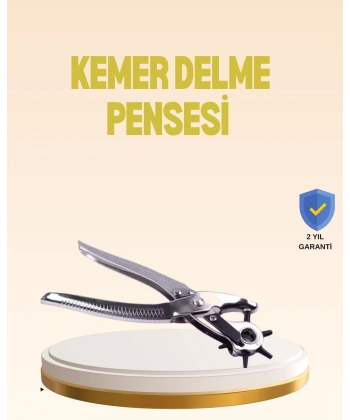 Profesyonel Deri Delme Pensesi Döner Başlıklı Kemer Delici 6 Fonksiyonlu