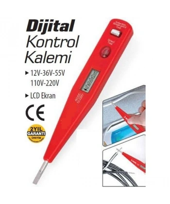 Profesyonel Dijital Kontrol Kalemi Tornavida Voltaj Ölçer