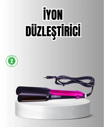 Profesyonel İyon Teknolojili Saç Düzleştirici – 220°C Hızlı Isınma ve LED Ekranlı Tasarım