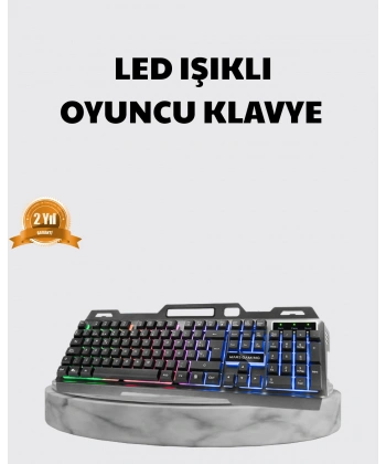 Profesyonel  Klavye Mouse Seti – RGB Işıklı, Türkçe Q, DPI Ayarlı, Dayanıklı Gövde