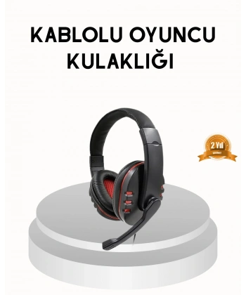 Profesyonel  Kulaklık – Mikrofonlu, Yumuşak Pedli, Stereo Ses Kalitesi, Tere Dayanıklı