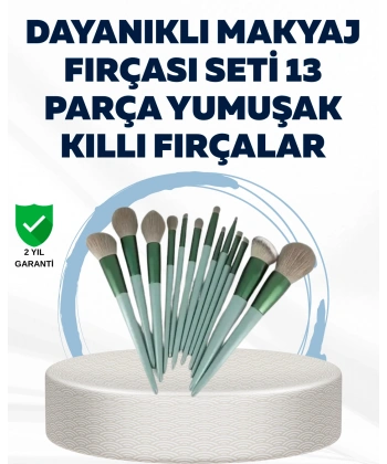 Profesyonel Kullanıma Uygun 13 Parça Makyaj Fırçası Takımı Fiber Kıllı