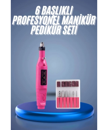 Profesyonel Manikür Pedikür Seti Törpü Makinesi Protez Tırnak Çıkarma