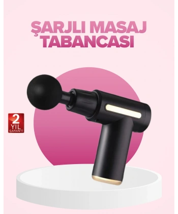 Profesyonel Masaj Tabancası 6 Kademeli Derin Kas Terapisi 4 Başlıklı Şarjlı Sessiz Motor