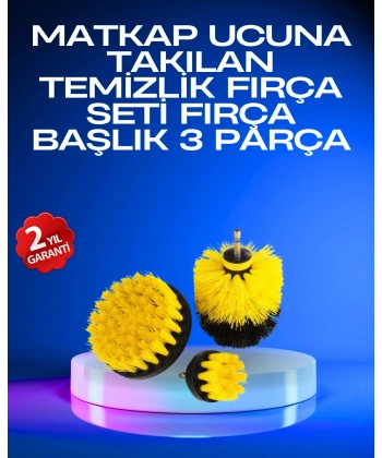 Profesyonel Matkap Ucu Temizlik Fırçası 3’lü Set
