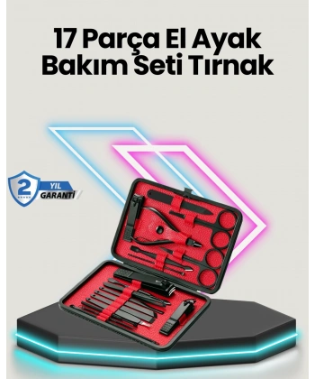 Profesyonel Paslanmaz Çelik Manikür & Pedikür Seti