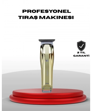 Profesyonel Saç ve Sakal Kesme Tıraş Makinesi USB Şarjlı Güçlü Motorlu