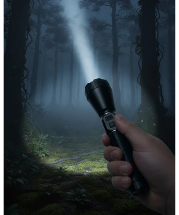 Profesyonel Şarjlı El Feneri Yüksek Parlaklık 9000mAh Bataryalı Set