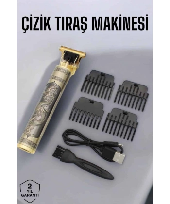 Profesyonel Şarjlı Saç ve Sakal Şekillendirici Çizik Tıraş Makinesi