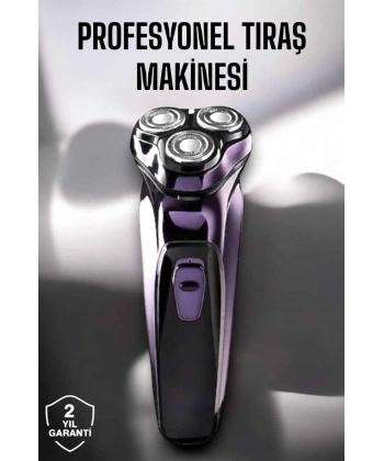 Profesyonel Şarjlı Saç ve Sakal Tıraş Makinesi Hassas Kesim