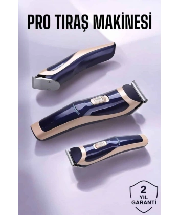 Profesyonel Şarjlı Saç ve Sakal Traş Makinesi Kolay Kullanım