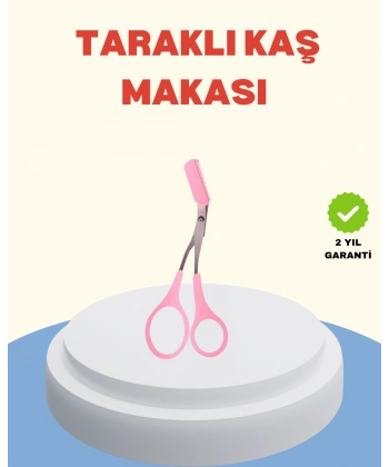 Profesyonel Taraklı Kaş Makası – Evde ve Salon Kullanımına Uygun