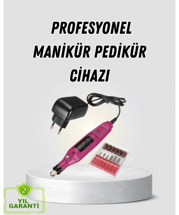 Profesyonel Tırnak Manikür Aleti – Şarjlı, Ayarlanabilir Hız, Düşük Titreşim ve Sessiz Motor Teknolojisi