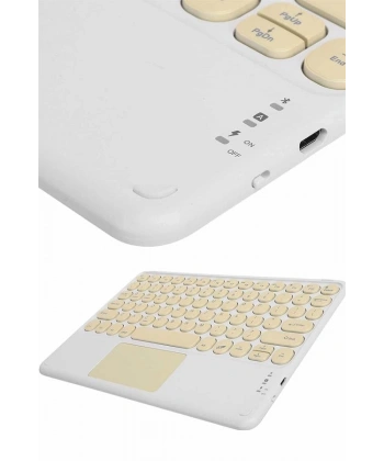 Profesyonel Wifi Q Klavye Bluetooth Klavye Touchpad 10.8 Inç
