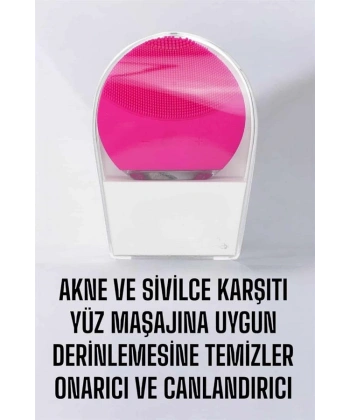 Profesyonel Yüz Temizleme Masaj Aleti Su Geçirmez, Kablosuz Şarj Özellikli Kolay Temizlenebilir