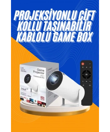 Projeksiyon Cihazı Video Oyun Konsolu 8 GB Hafıza LCD Ekran Kumandalı