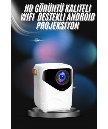 Projeksiyon Ev Sineması Bluetooth 4k HD Kaliteli Görüntü Kumandalı