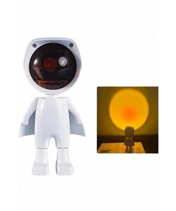 Projeksiyon Güneş Lambası Astronot Gün Batımı Projektör LED Işıklı
