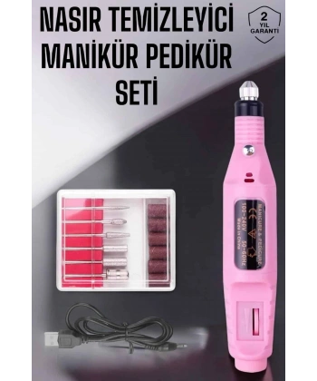 Protez Tırnak Manikür ve Pedikür Seti Elektrikli