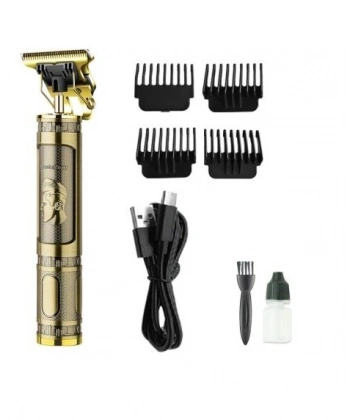 PS-033 Çelik Kasa Profesyonel T-bıçak Saç Sakal Ense Ve Çizim Tıraş Makinesi