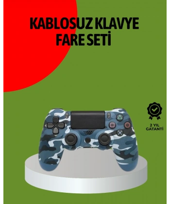 PS4 Kablosuz Oyun Kolu Gecikmesiz Bağlantılı Ergonomik Tasarımlı