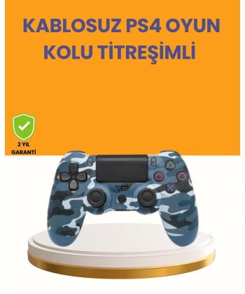 PS4 Kablosuz Oyun Kolu Gecikmesiz Bağlantılı Ergonomik Tasarımlı