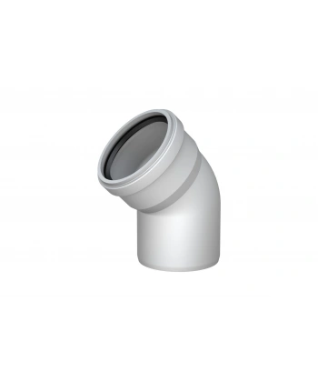 Pvc Atık Su Borusu 45 derece 75 mm 10 Adet