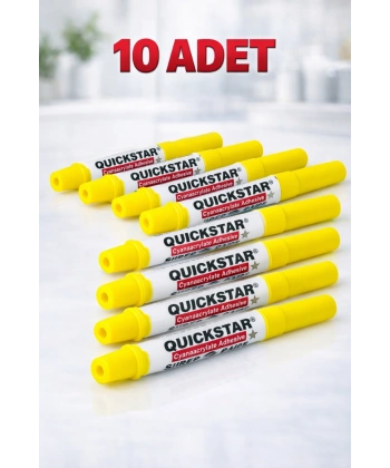 Quickstar Japon Yapıştırıcı 3g Süper Glue Siyanoakrilat Hızlı Yapıştırıcı 10 Adet