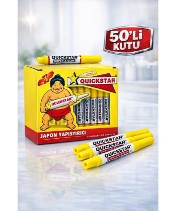 Quickstar Japon Yapıştırıcı 3g Süper Glue Siyanoakrilat Hızlı Yapıştırıcı 50 Adet