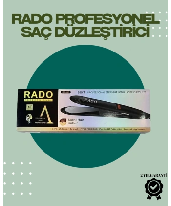 Rado RD-446 – Titanyum Seramik, 2.5 Metre Kablo, Hızlı Isınan Saç Düzleştirici