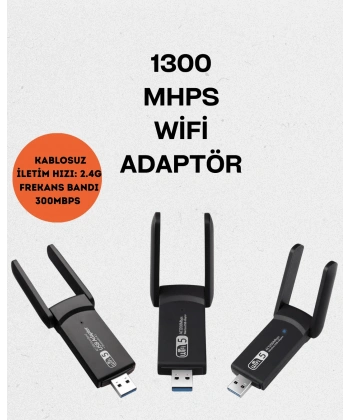 Realtek Chipsetli 5G Destekli Yüksek Hızlı Ağ Adaptörü