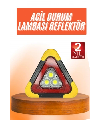 Reflektör Güneş Enerjili Taşınabilir Portatif Acil Güvenlik Işığı Araba Acil Uyarı Işığı