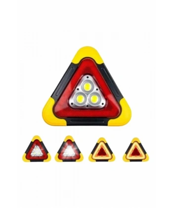 Reflektör Güneş Enerjili Taşınabilir Portatif Acil Güvenlik Işığı Araba Acil Uyarı Işığı