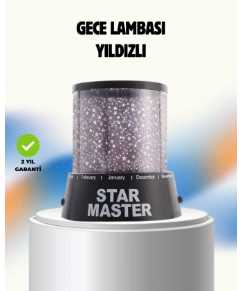 Renk Değiştirmeli LED Yıldız Projektör Parti ve Gece Lambası